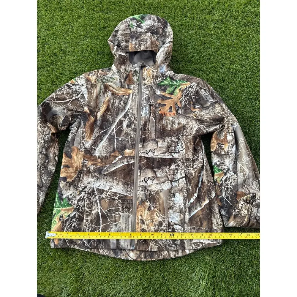 NEW Rustic Ridge Camo Hunting Jacket Youth M Hooded Waterproof Coat